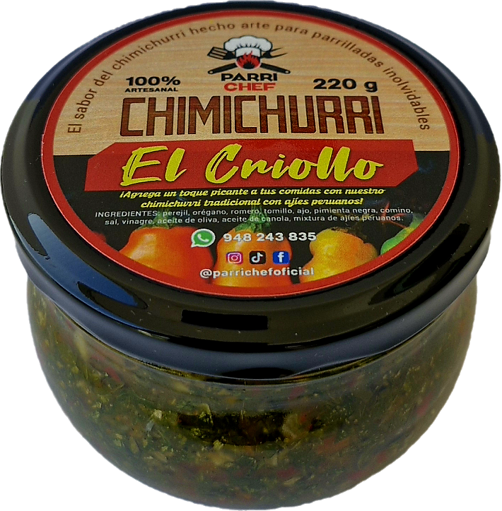 Frasco de Chimichurri Criollo ParriChef