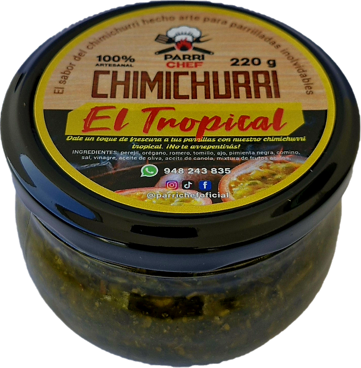 Frasco de Chimichurri Tropical ParriChef